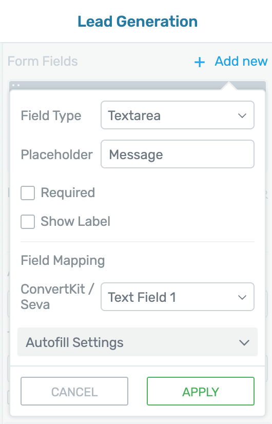Add Textarea