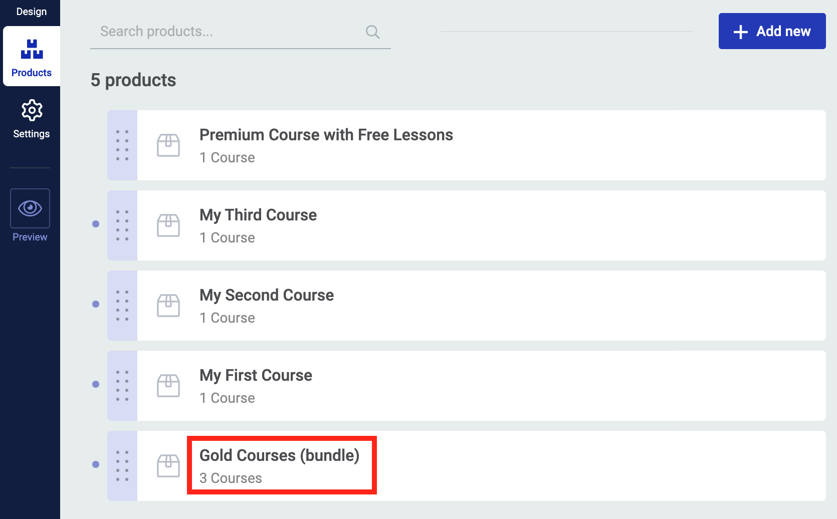 After - Bundle created Product