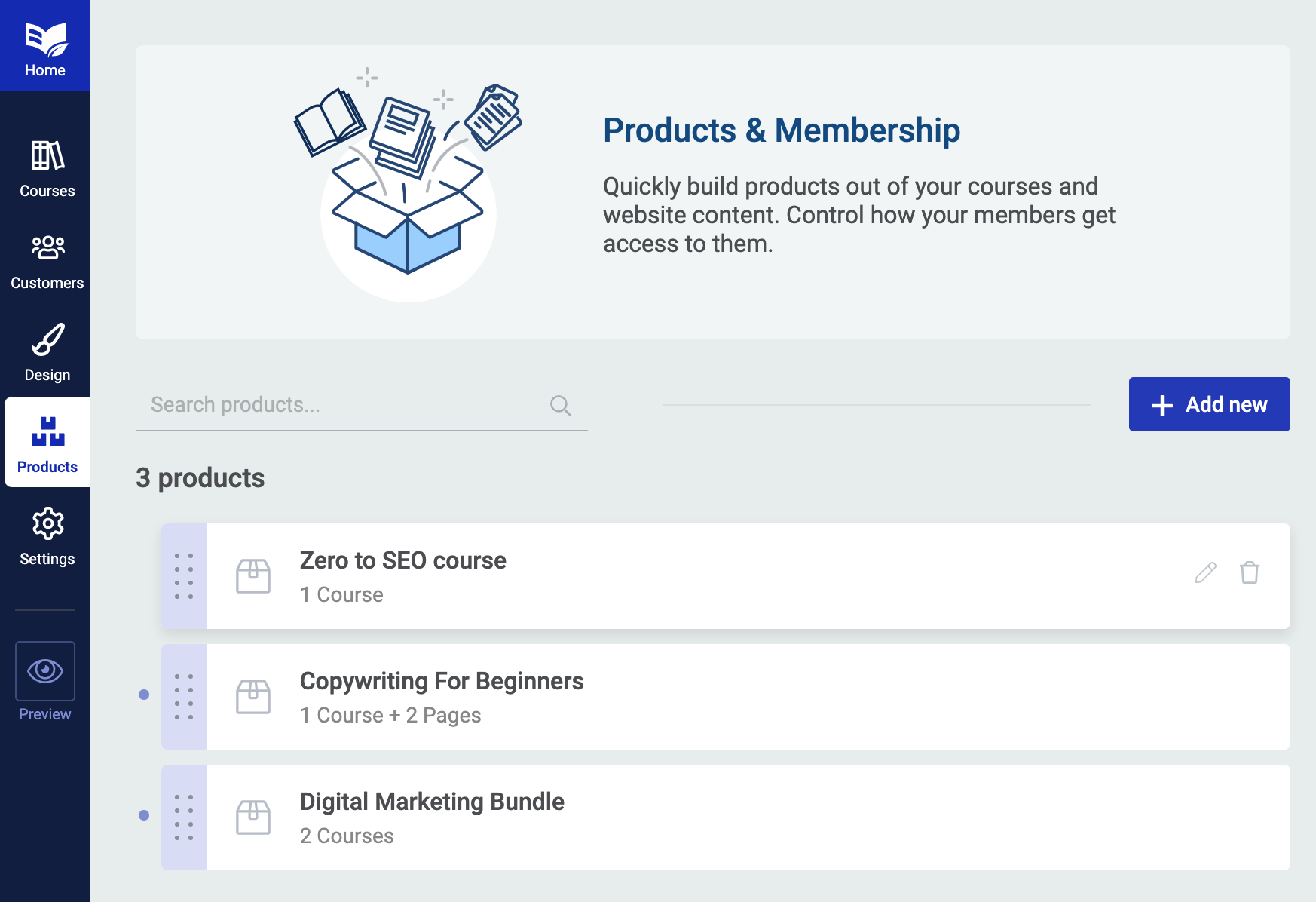 Products List
