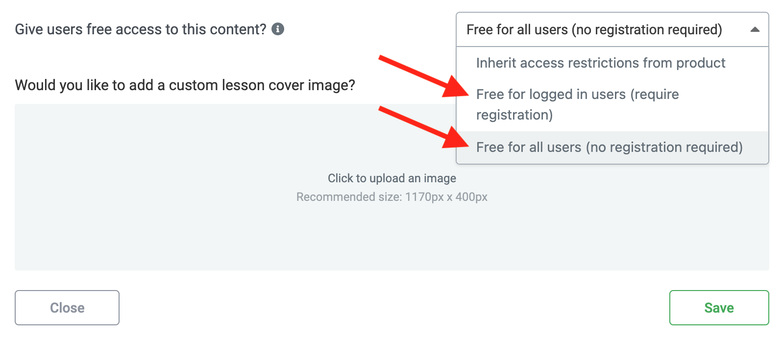 Set Free status manually