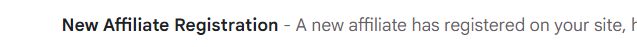 New affiliate