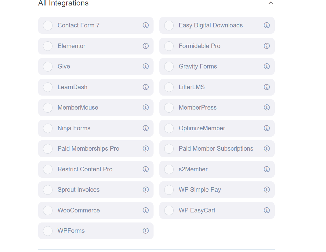 Other integrations