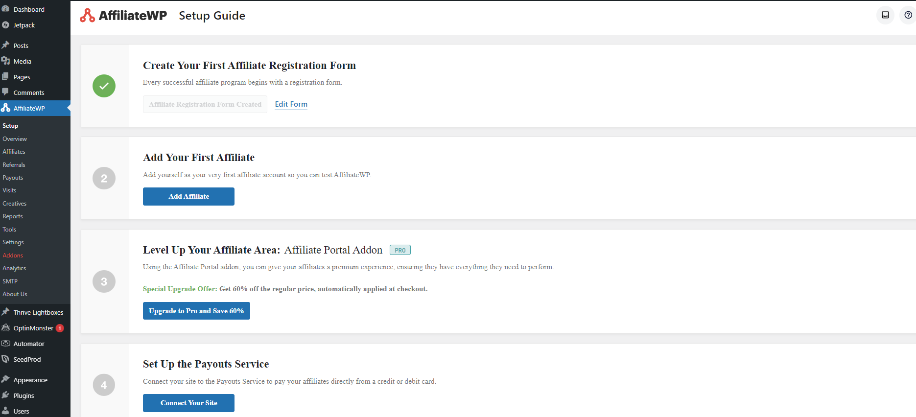 affiliatewp backend
